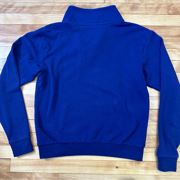 Victorias Secret Pink Half Zip Sweater Blue & Neon Green Size XS - Picture 7 of 10